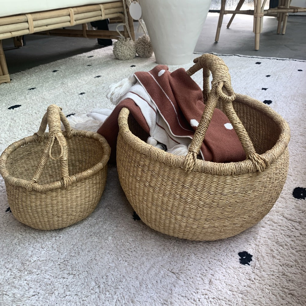 Handmade Straw Baskets 
